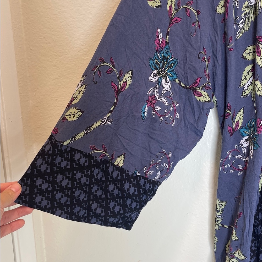 Free People Floral Bohemian Tunic Dress Size: L - Picture 7 of 12